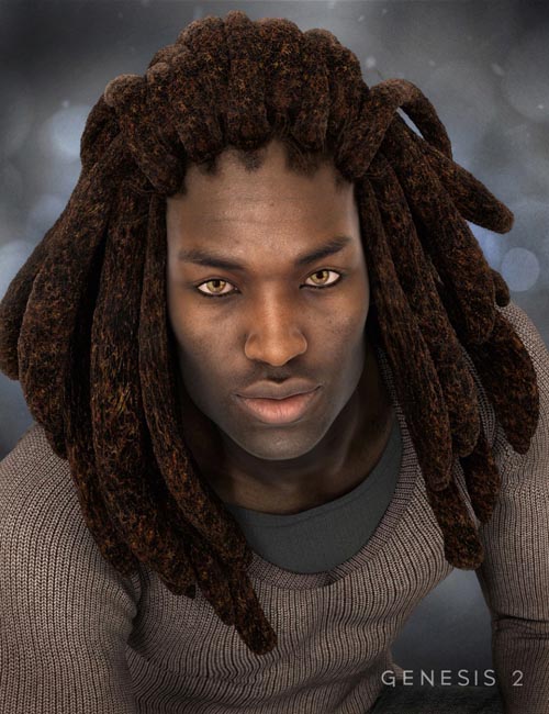 Messy Dreads for Genesis 2 Male(s)