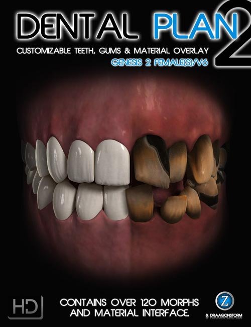 Dental Plan 2 HD for Genesis 2 Female(s)
