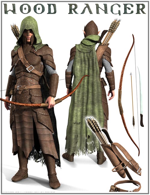 Weapons, Belts and Quiver for Wood Ranger
