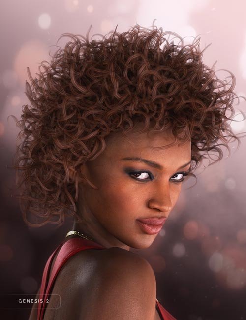 Rikki Hair for Genesis 2 Female(s)