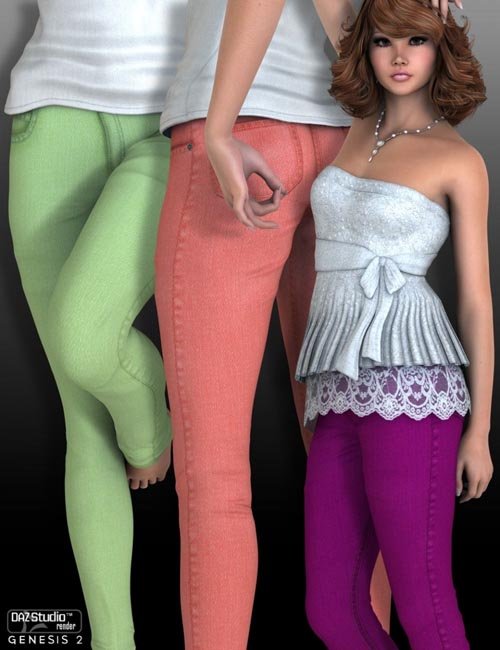 Candy Slims Jeans for Genesis 2 Female(s)