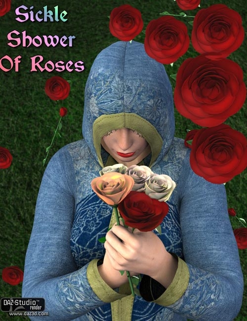Sickle Shower Of Roses DAZ Poser