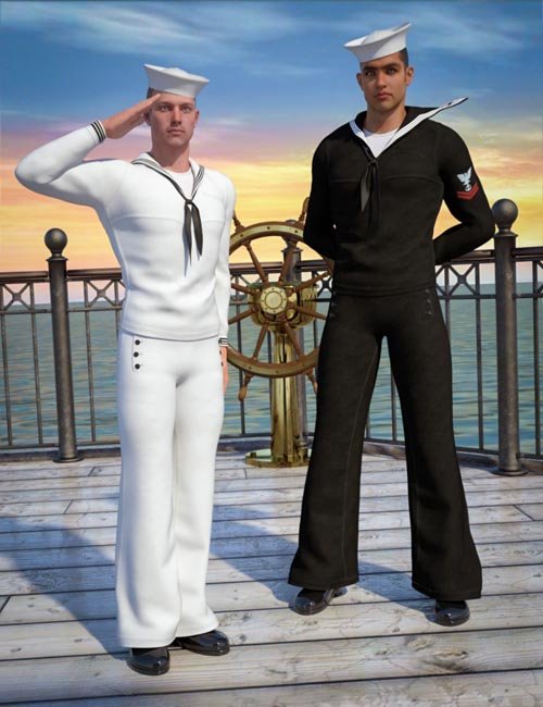 Naval Uniform for Genesis 2 Male(s)