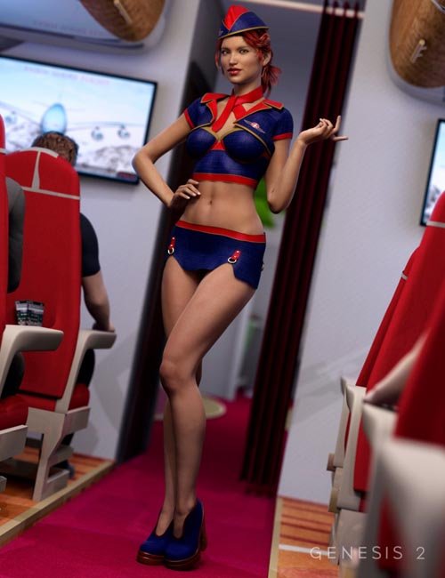 Sexy Stewardess for Genesis 2 Female(s)