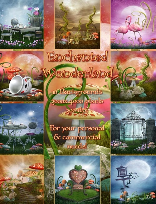Enchanted Wonderland Backgrounds