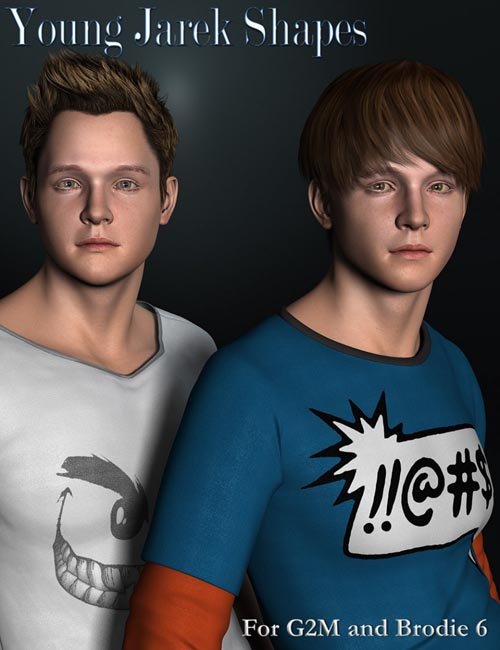 Young Jarek Shapes for Genesis 2 Male(s) and Brodie 6 HD