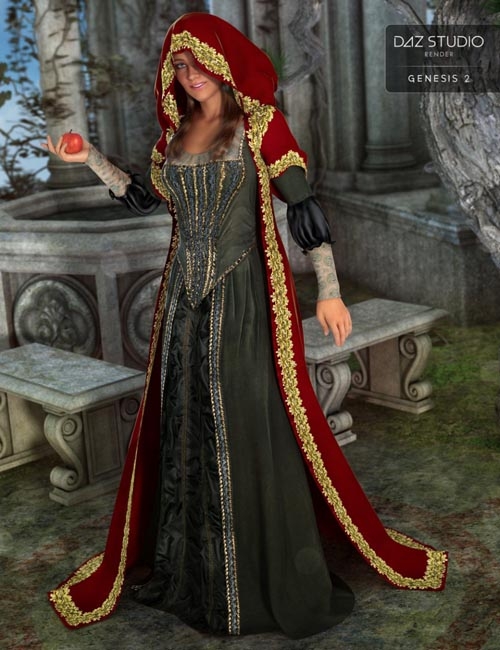 Medieval Princess Gown for Genesis 2 Female(s)