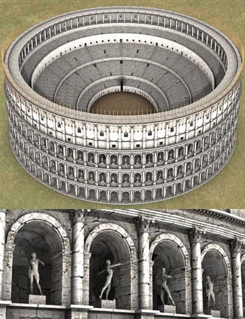 Coliseum (Poser and Vue)