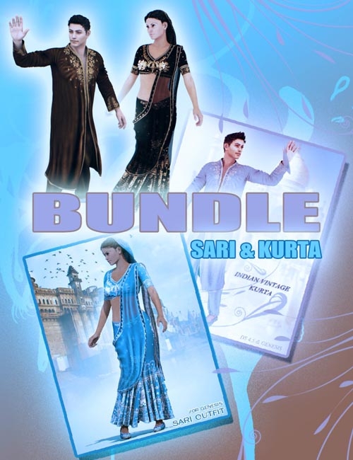 Indian Sari and Kurta Bundle