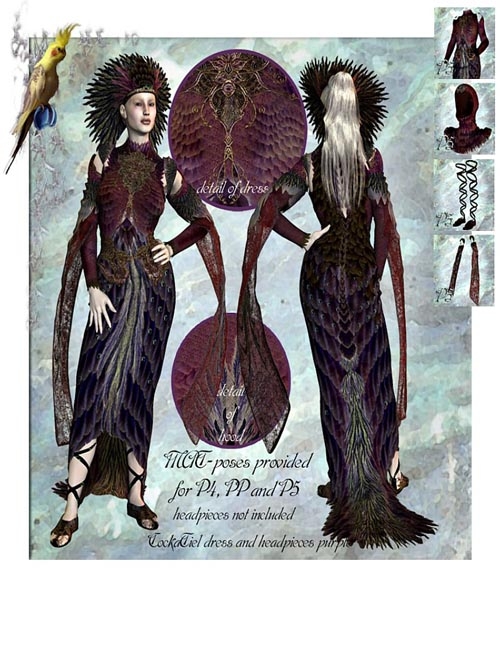 Scythara - Plumdown dress and character