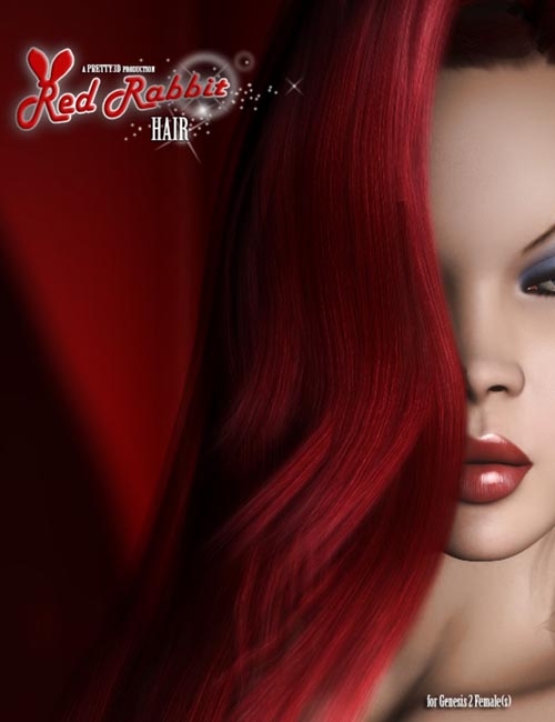 Red Rabbit Hair for Genesis 2 Female(s)