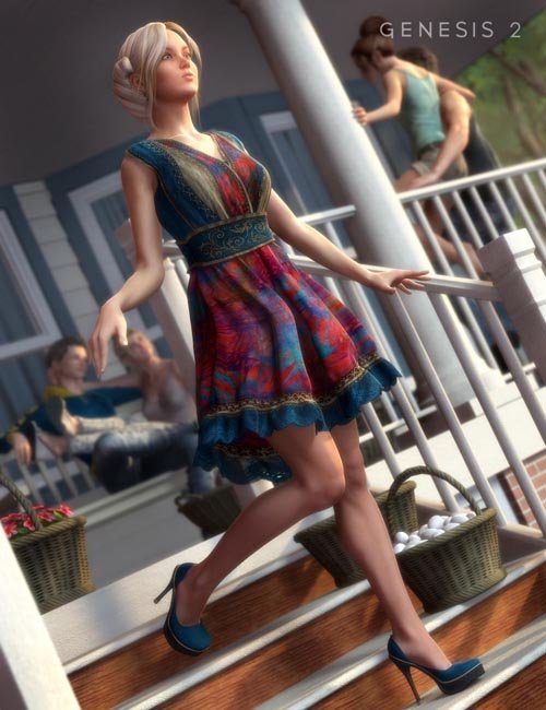 Southern Summer Dress for Genesis 2 Female(s)