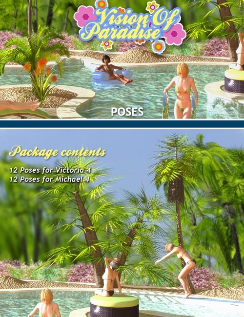 Vision Of Paradise poses