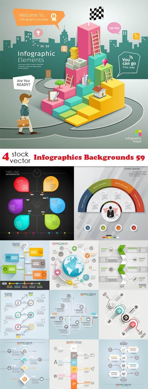 Vectors - Infographics Backgrounds 59