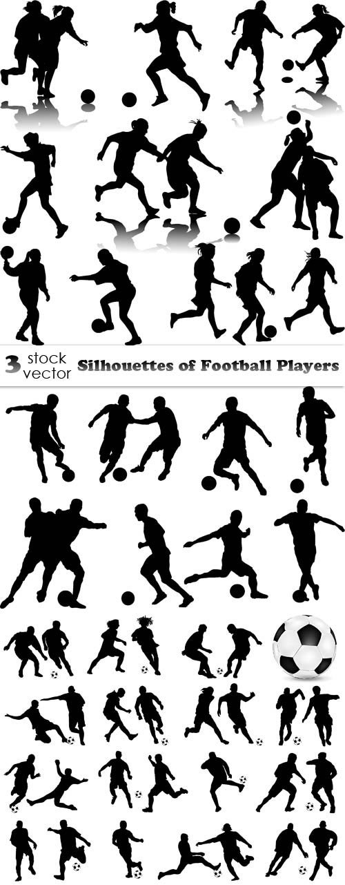 Vectors - Silhouettes of Football Players