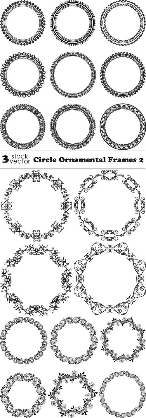 Vectors - Circle Ornamental Frames 2