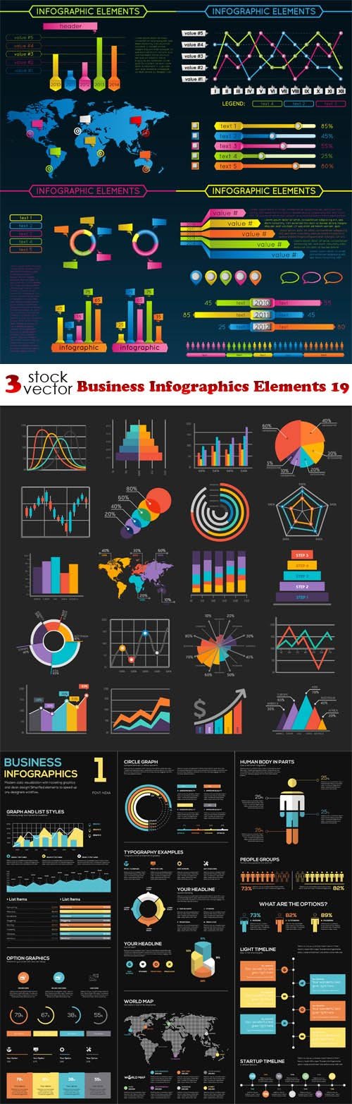 Vectors - Business Infographics Elements 19