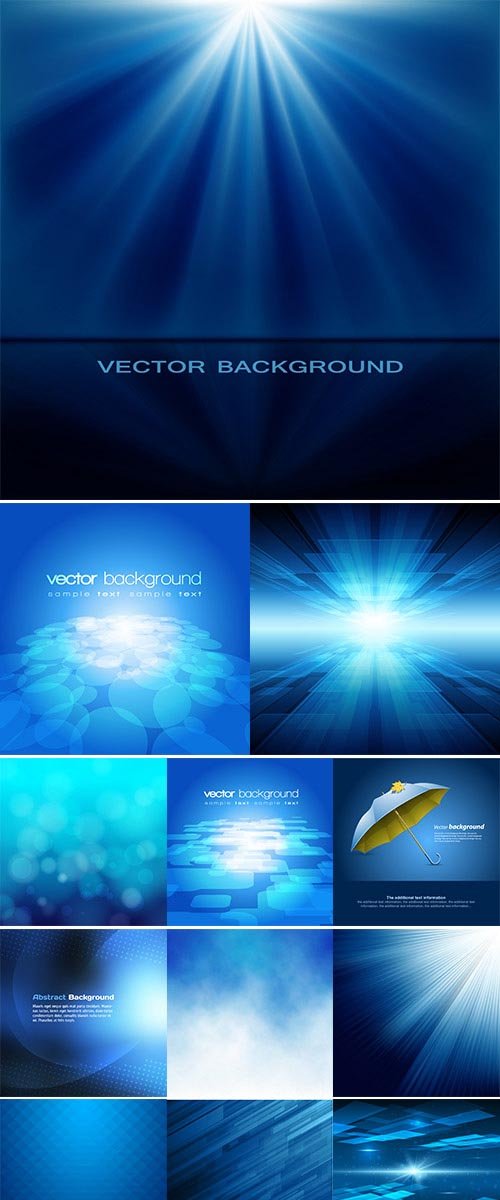 Abstract blue background vectors stock