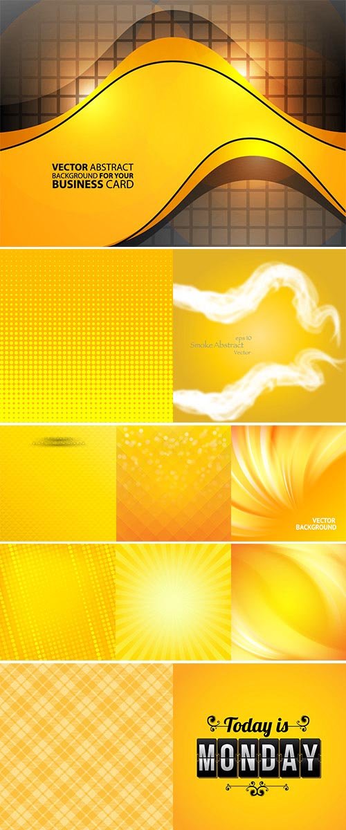 Abstract yellow background vectors stock