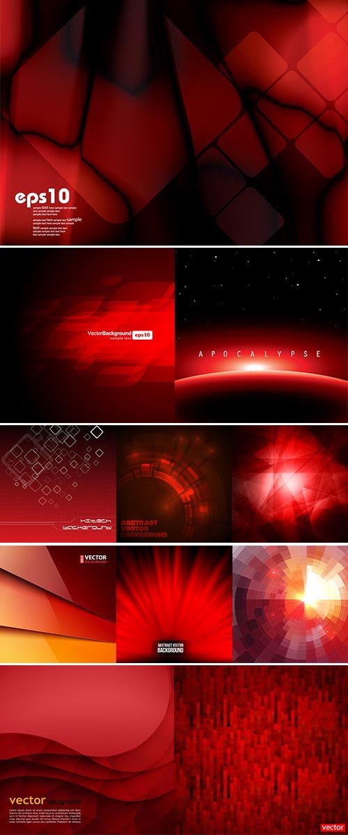 Abstract red background vectors stock