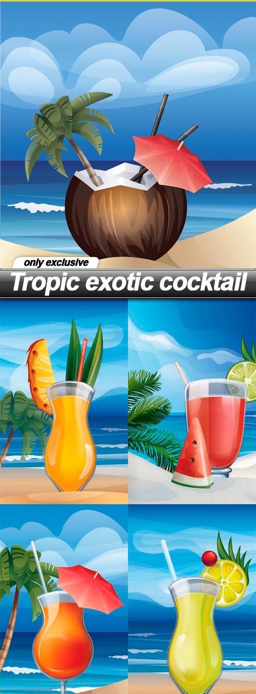 Tropic exotic cocktail - 5 EPS