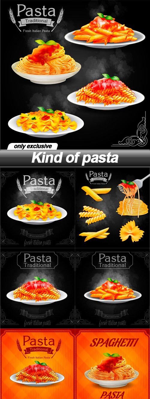 Kind of pasta - 7 EPS