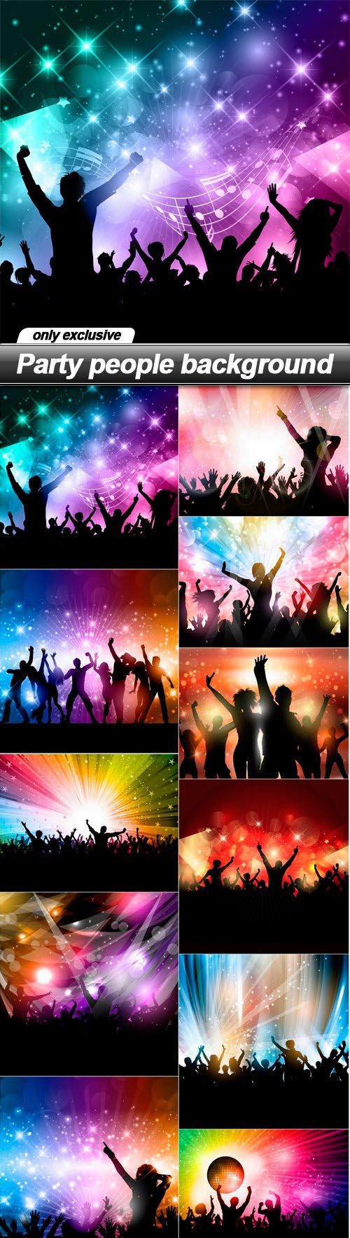 Party people background - 11 EPS