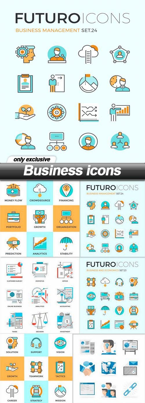 Business icons - 10 EPS