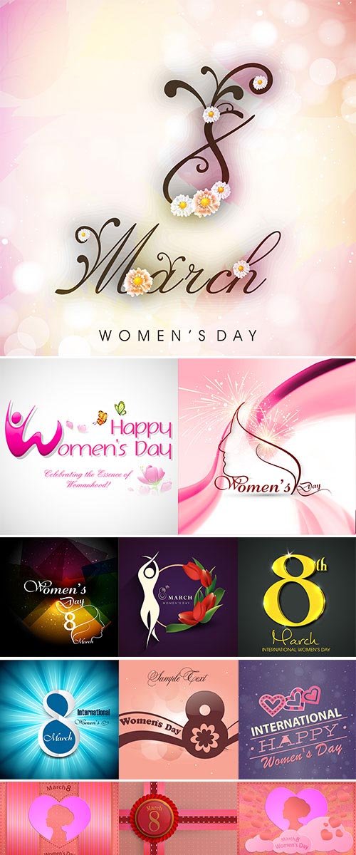 Stock A beautiful and colorful background for women's day