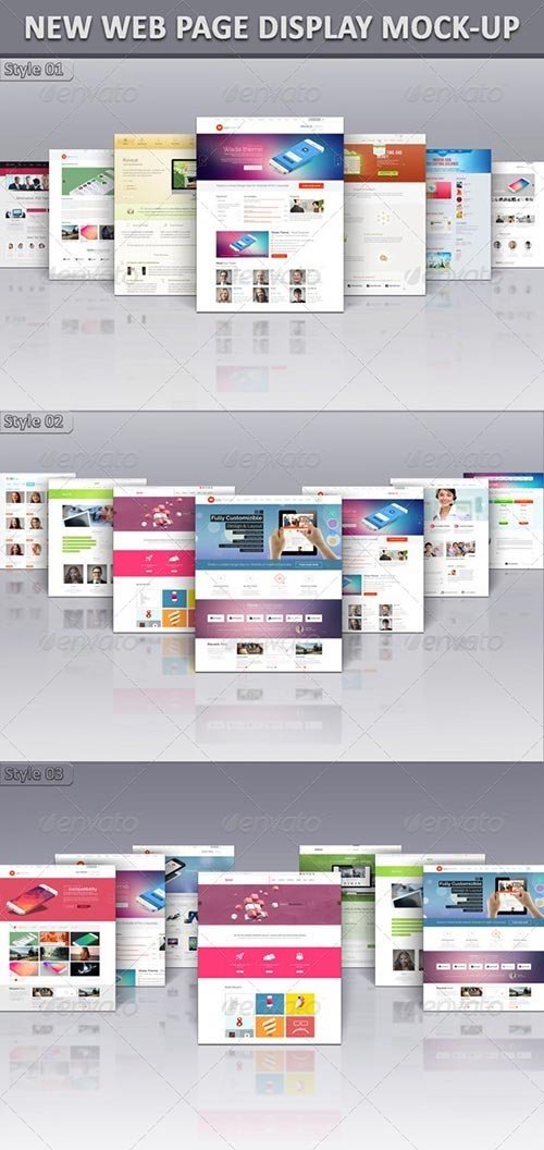 GraphicRiver - New Web Page Display Mock-Up
