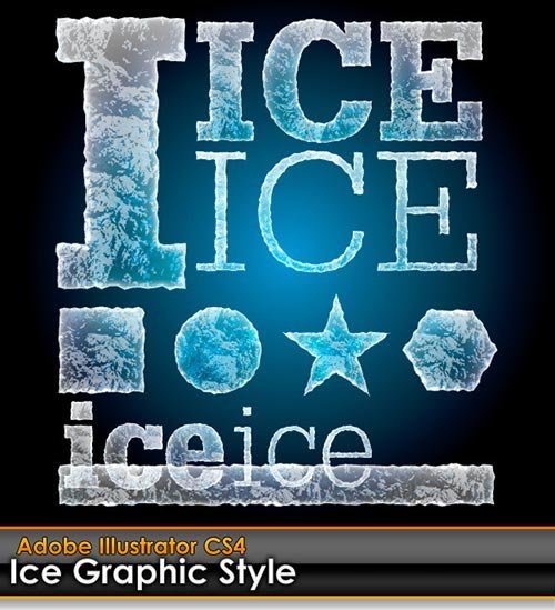 GraphicRiver - Ice Illustrator Graphic Style