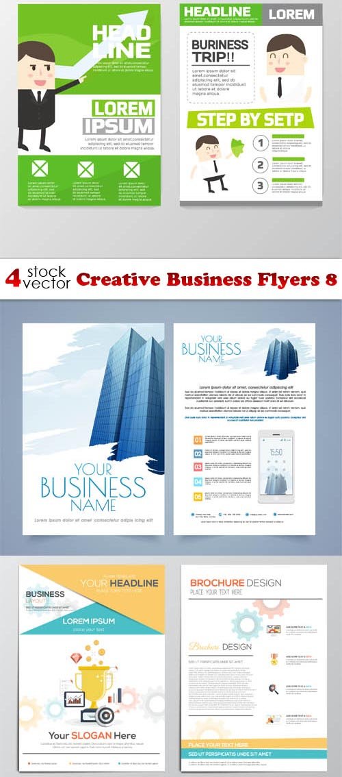 Vectors - Creative Business Flyers 8