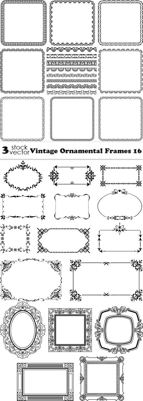 Vectors - Vintage Ornamental Frames 16