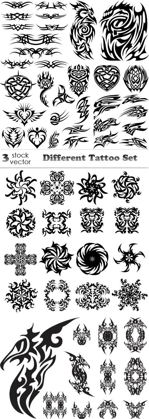 Vector - Different Tattoo Set