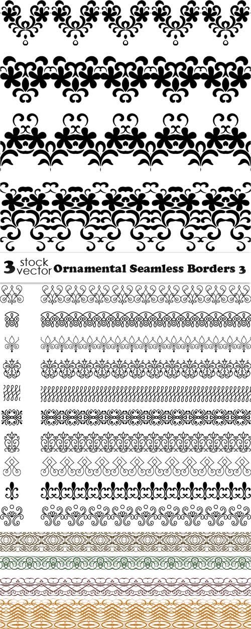 Vectors - Ornamental Seamless Borders 3