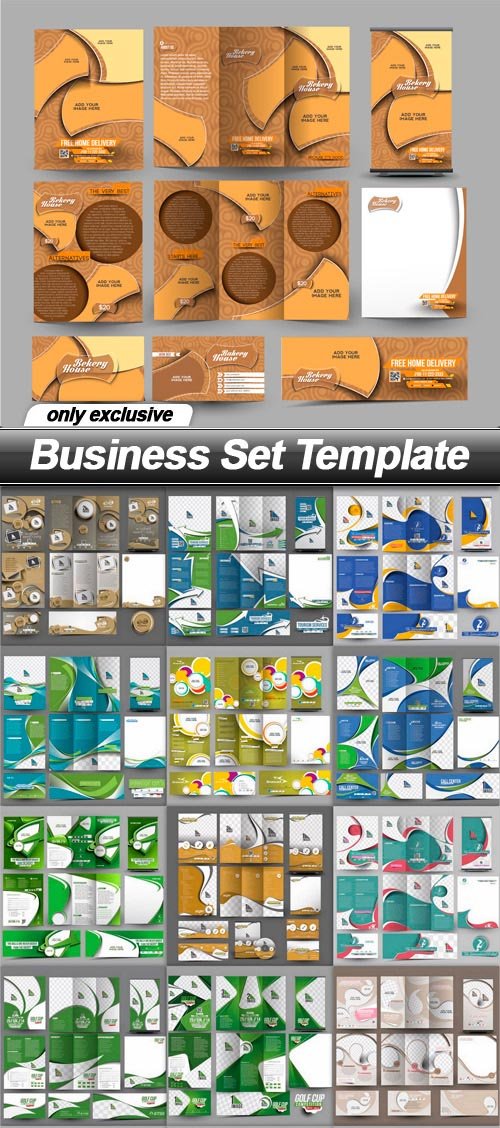 Business Set Template - 15 EPS