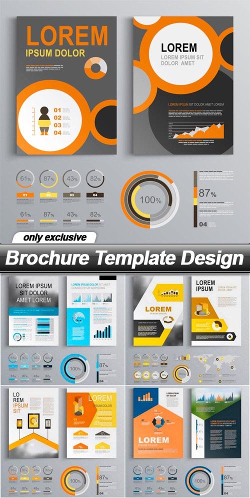 Brochure Template Design - 13 EPS