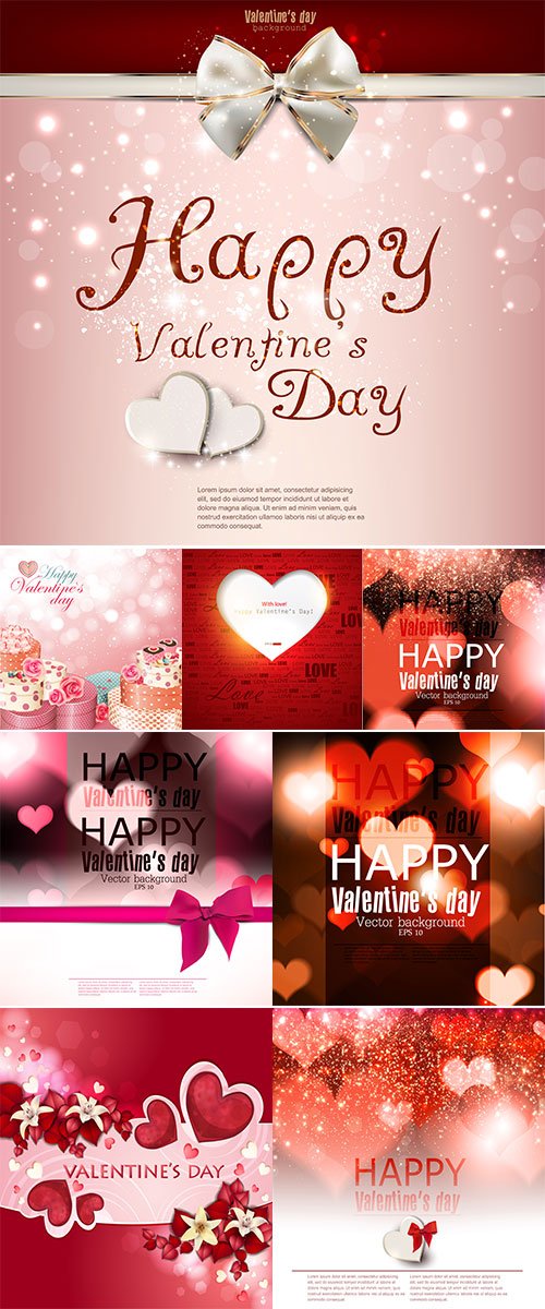 Stock Valentines day invitation design background