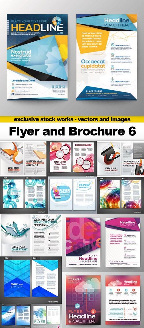 Flyer and Brochure 6 - 25x EPS