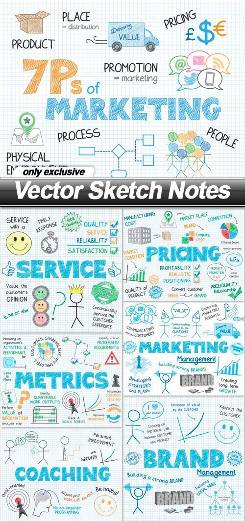 Vector Sketch Notes - 9 EPS