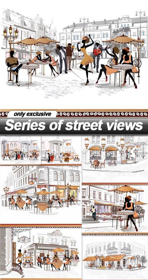 Series of street views - 15 EPS