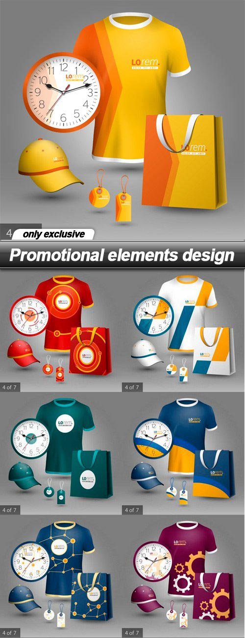 Promotional elements design - 10 EPS