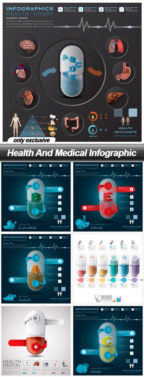 Health And Medical Infographic - 13 EPS