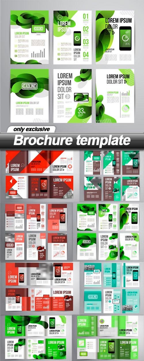 Brochure template - 17 EPS