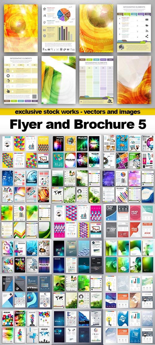 Flyer and Brochure 5 - 25x EPS