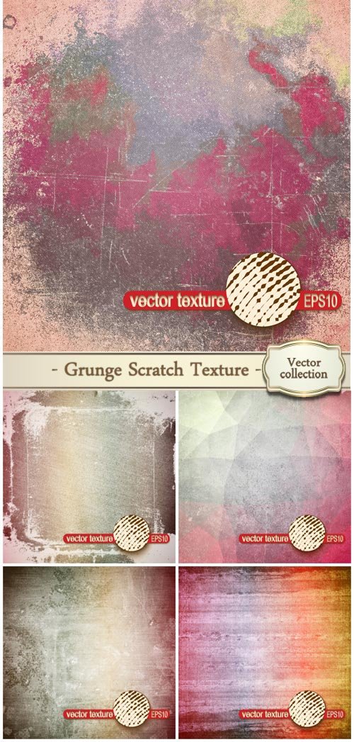 Vector grunge texture with scratches