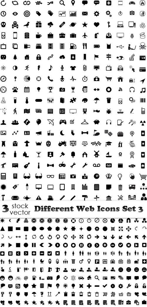 Vectors - Different Web Icons Set 3