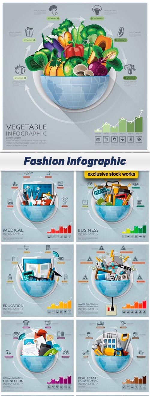 Fashion Infographic - 10 EPS