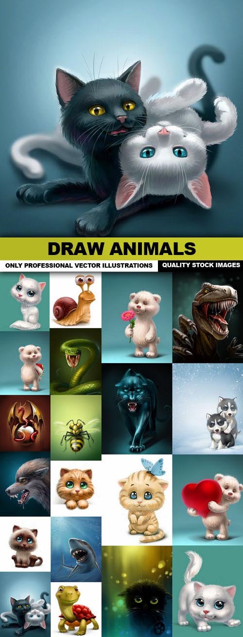 Draw Animals - 20 HQ Images