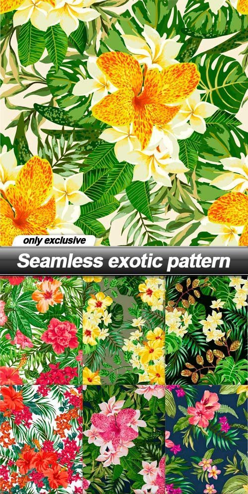 Seamless exotic pattern - 15 EPS
